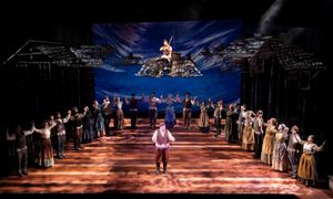 Mark Jacoby as Tevye (center) and Ensemble Photo